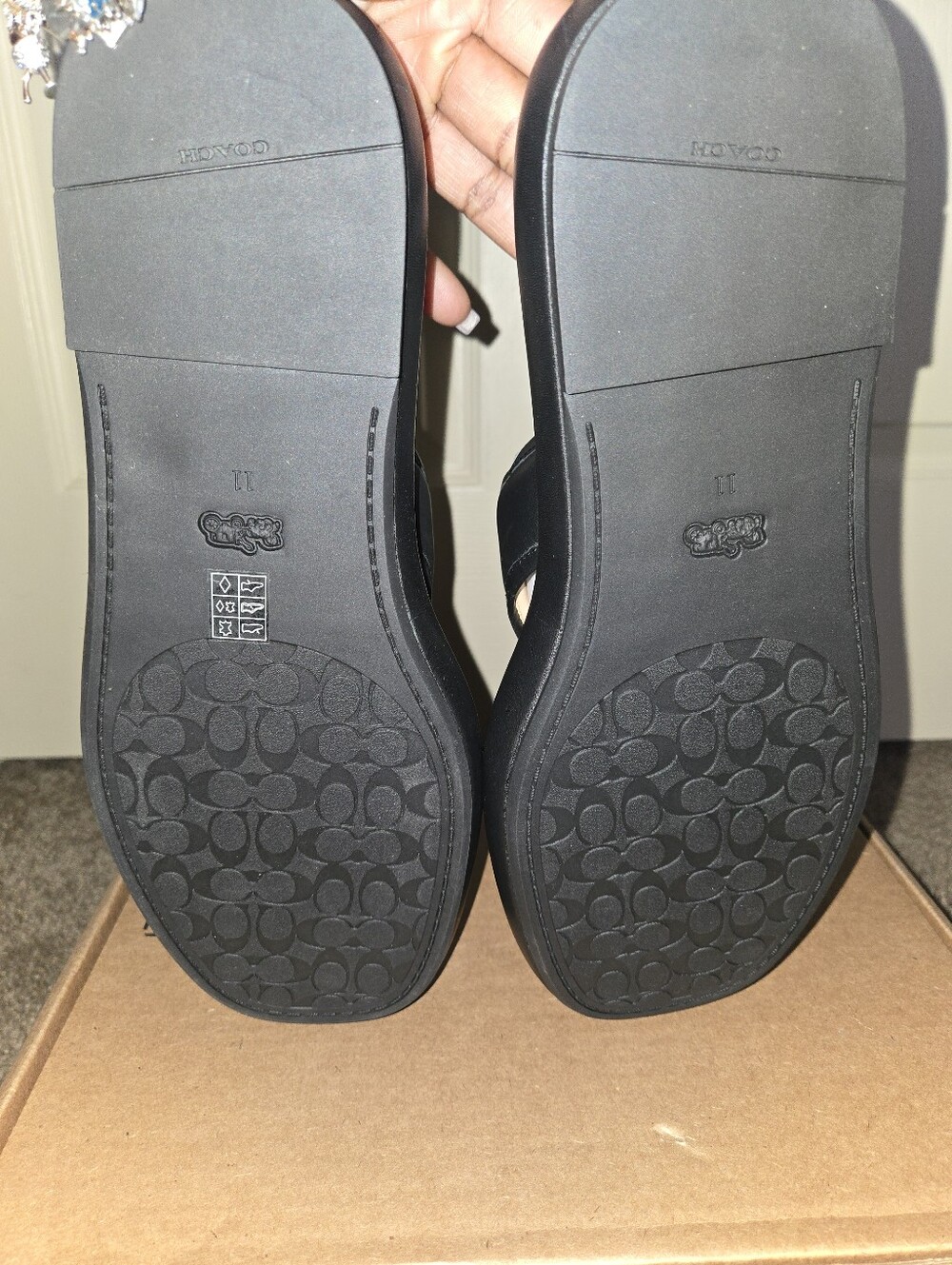 NIB Coach Sylvie Bubble Flatform Thong Sandals - Picture 8 of 10